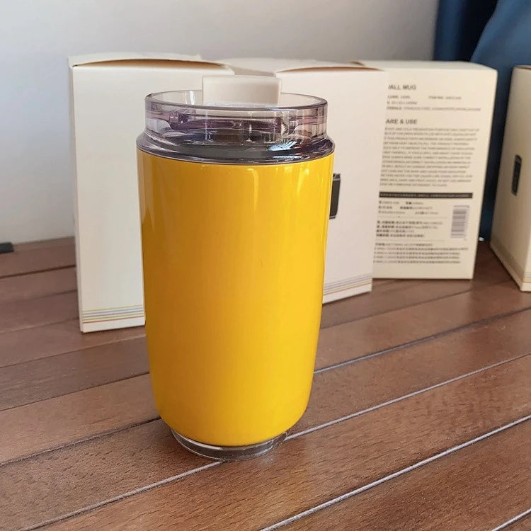 Vacuum Insulated 240ml Car Travel Coffee Cup – Double Wall Thermos Bottle for Hot & Cold Temperature Retention