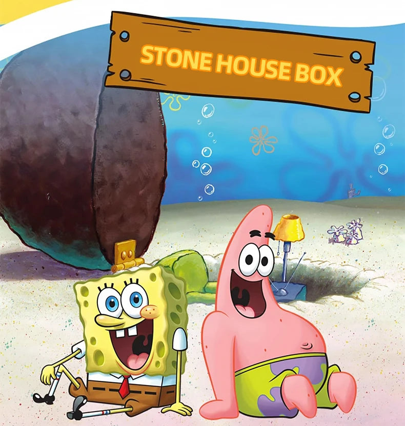 Spongebob Building Blocks Set — Patrick Star, Krusty Krab & Squidward Tentacles Desktop Model Toy for Kids & Gifts