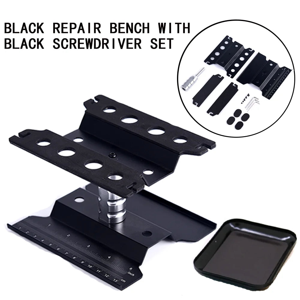 RC Car Tool Lifting Work Stand – 360° Rotating Repair Platform for 1/10 & 1/8 Buggy Crawler Cars