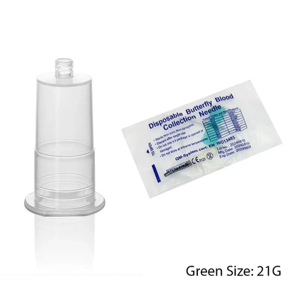 50pcs Disposable Butterfly Blood Collection Needles — Double-Wing Type for Pets, Cats & Dogs, Veterinary Blood Sampling