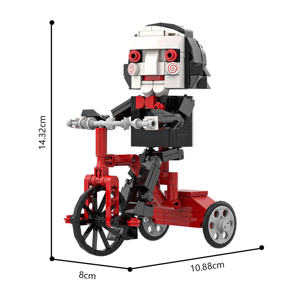 MOC Chainsaw Billy Doll Building Blocks — Horror Movie Action Figure Puzzle Toy | Adult & Kid Gift