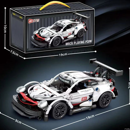 Technical Building Blocks Racing Car Model Kit – Speed City Mechanical Puzzle Bricks Set for Adults & Kids, Creative DIY Construction Toy Gift