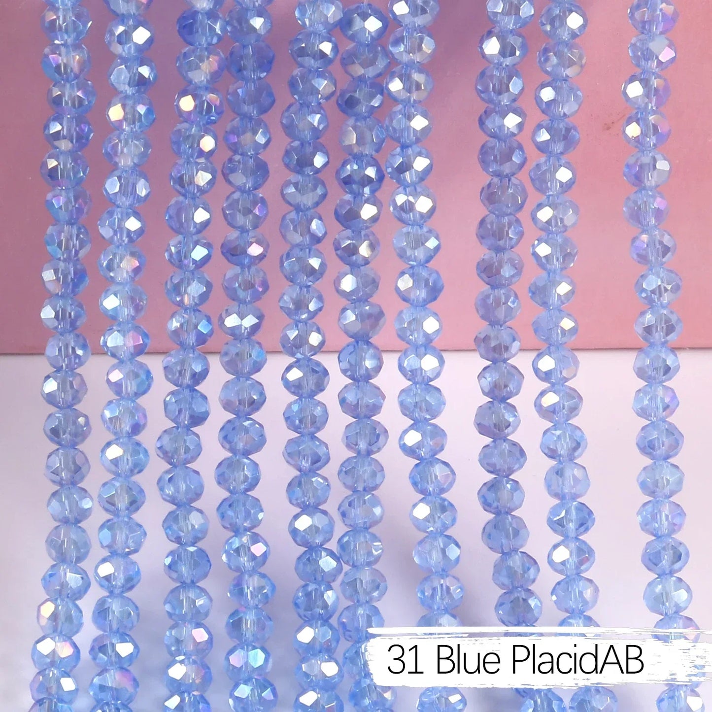 Austria Crystal Rondelle Beads - 2mm/4mm/6mm/8mm Faceted Glass Spacer Beads for DIY Jewelry & Bracelet Making
