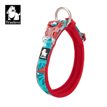 Truelove Floral Pet Collar – Padded Comfort Cushion, Camouflage Design for Small, Medium & Large Dogs, Outdoor Running Collar TLC5273