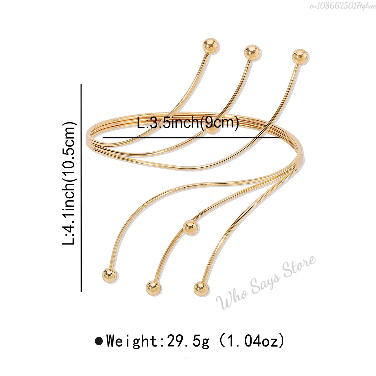 Lacteo Geometric Twisted Upper Arm Cuff Bracelet – Adjustable Water Drop Bangle for Women