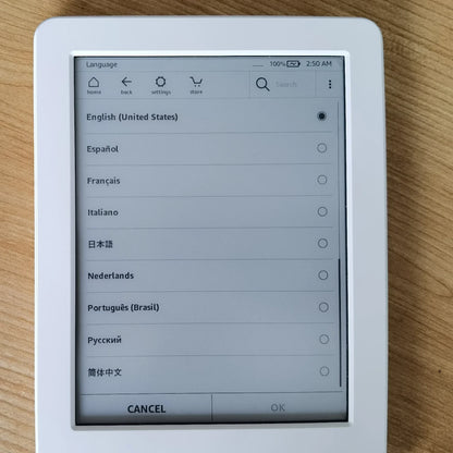 Original Kindle 6th & 8th Gen E-Book Reader, 6-Inch E-Ink Touchscreen, WiFi, No Light, Better Than Kobo E-Reader