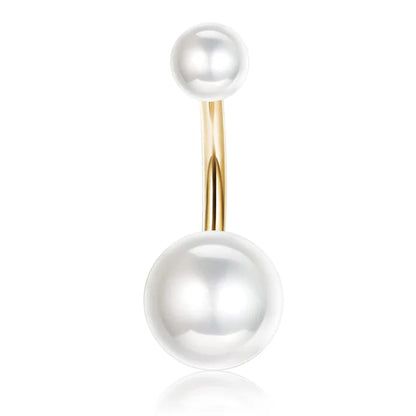 Drperfect 316L Stainless Steel Belly Button Ring – Surgical Steel Navel Piercing Jewelry for Women