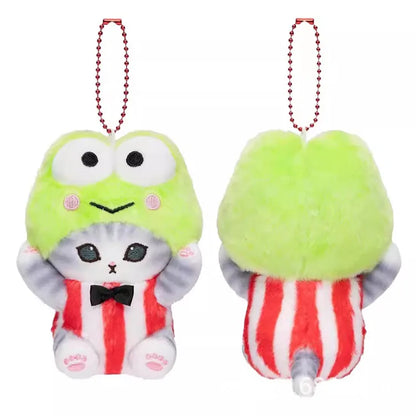Kawaii Keychain Pendant – Cartoon Mofusand Shark Cat Cross-Dressing Doll, Backpack Decor & Toy