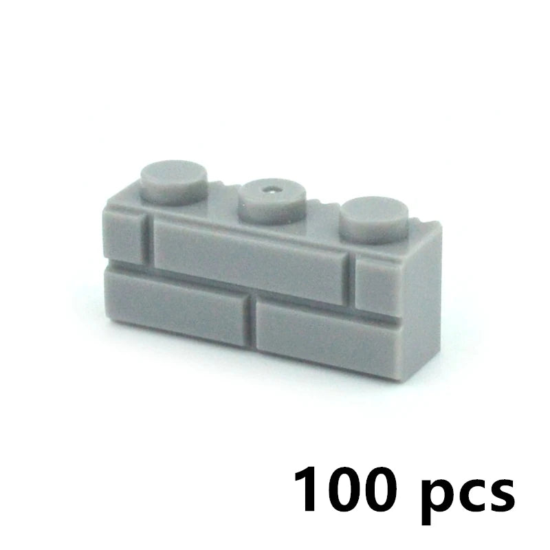 DIY Building Block Wall Figures Bricks - 1x2, 1x3 & 1x4 Small Construction Bricks for Creative Building & Educational Play