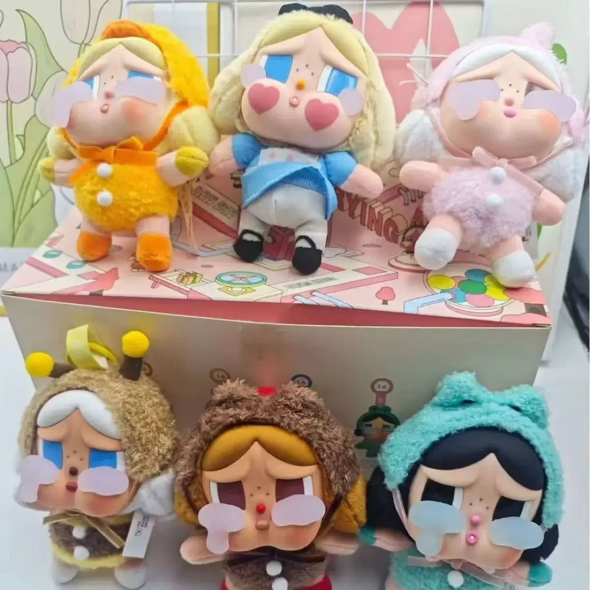 CRYBABY Tear Factory Vinyl Plush Doll – Crying Baby Blind Box Keychain & Backpack Pendant Gift