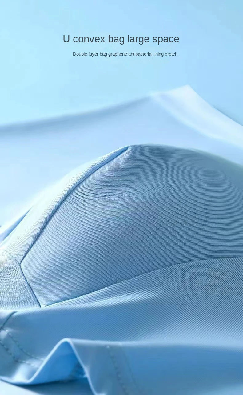 4PCS Men's Ice Silk Boxer Shorts – Breathable, Sexy, Thin Underwear in Sizes L-6XL