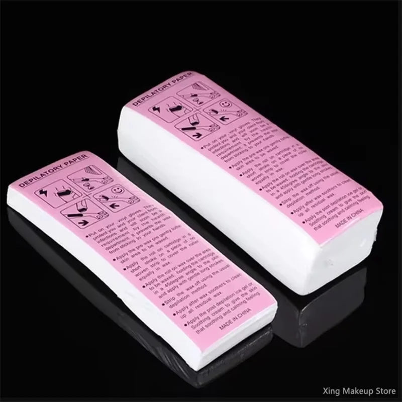 Nonwoven Hair Removal Wax Paper - 100/500/1000pcs Epilator Wax Strips for Body, Leg & Arm - High Quality