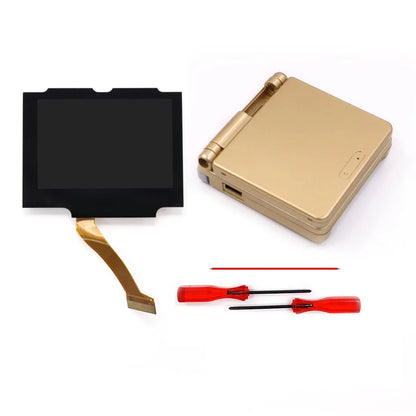Laminated V5 IPS GBA SP Backlight LCD Replacement Mod Kit – Backlit Screen for Game Boy Advance SP, No Shell Cutting Needed