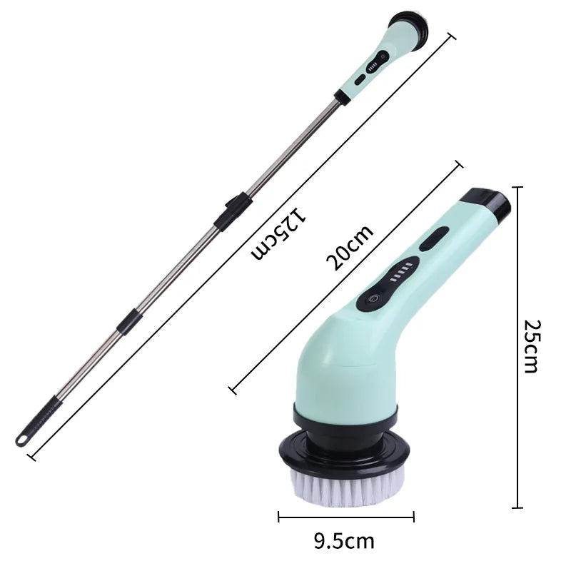 Wireless Electric Cleaning Brush – Multifunctional Rotating Brush for Bathroom, Window, Kitchen & Automotive