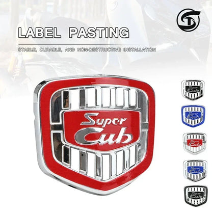 3D Motorcycle Decoration Stickers - Plating Emblem Badge Decals for Honda Super CUB C70, C90, C110, C125, CT125 | Cafe Racer Modification