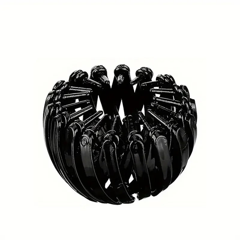 Bird’s Nest Hair Clip - Retro Geometric Elastic Ponytail & Bun Hair Accessory for Women