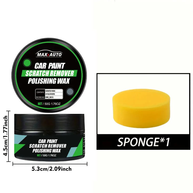 Car Scratch Remover Kit — Auto Swirl & Scratch Repair Polishing Compound with Anti-Scratch Wax