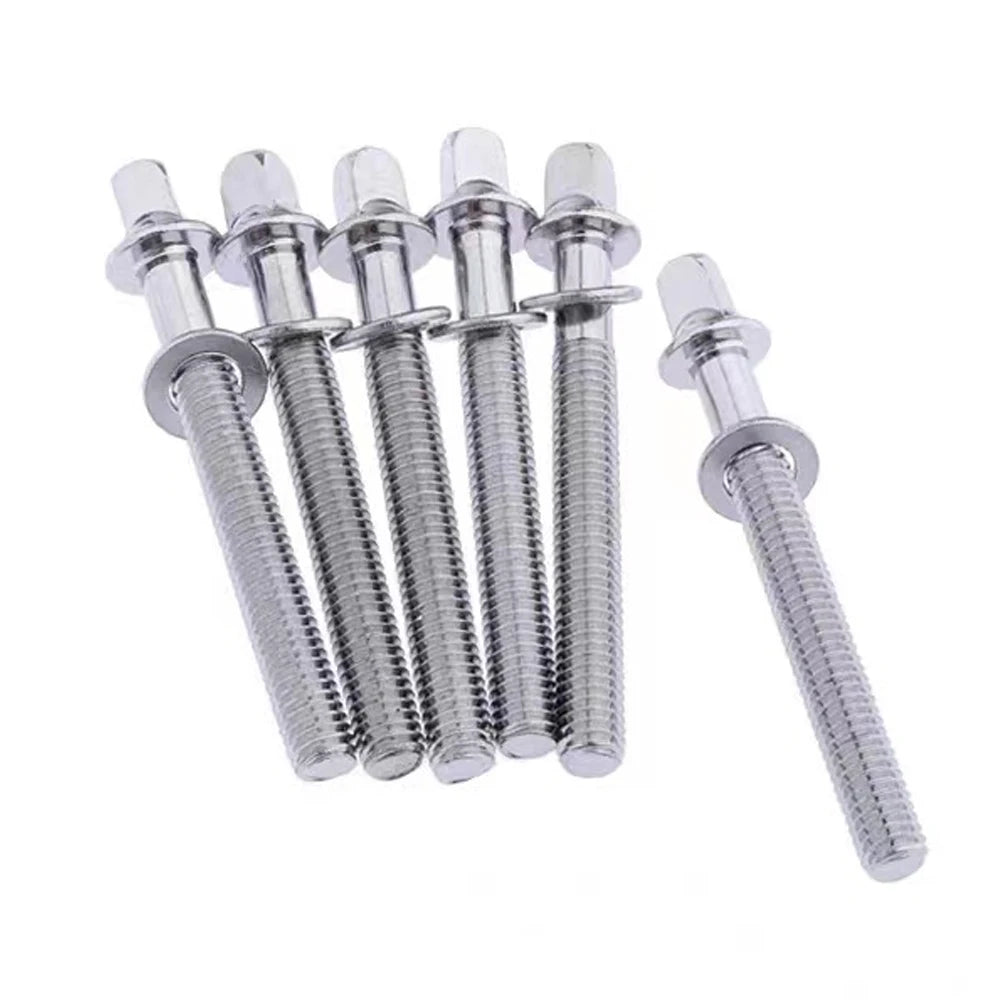2" Tension Rods for Drums – 6/12pcs 5mm & 6mm Stainless Steel Drum Screws