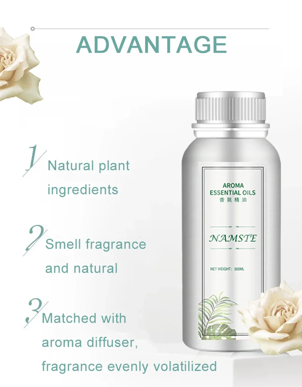 Namste 100ml Ritz Carlton Hotel Essential Oil - Pure Plant Air Freshener for Home & Hotels + 3x5ml Sample Set