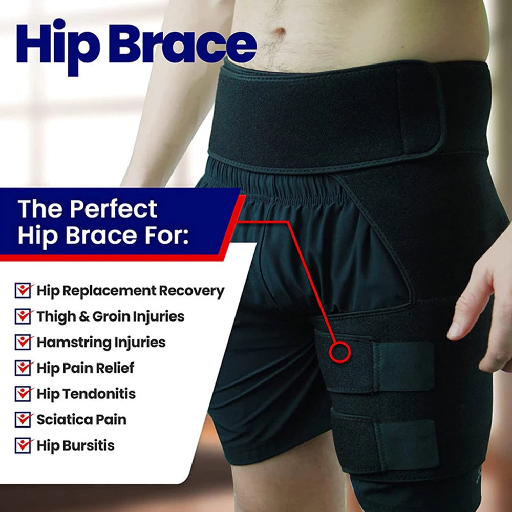 Tcare Sciatica Nerve Pain Relief Brace – Thigh Compression Wrap for Hip Joints, Arthritis & Groin Support