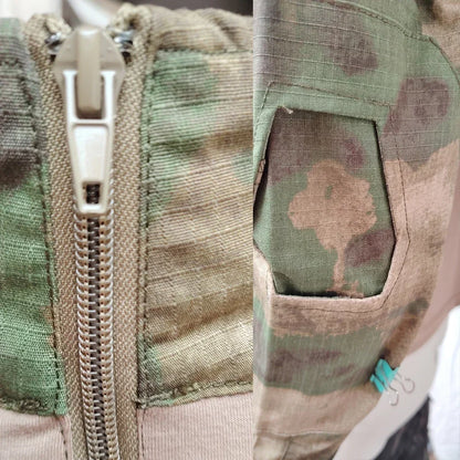 Men’s Camo Tactical Uniform Set | Ripstop Airsoft Suit with Multi-Pocket Pants & Training Shirt for Hunting or Paintball