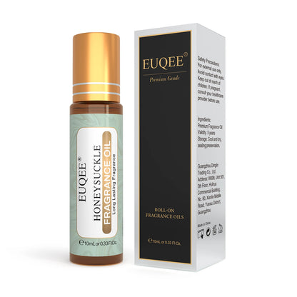 EUQEE 10ml Women's Roller Fragrance Oil - Coconut, Vanilla & Floral Aroma Scent Oil