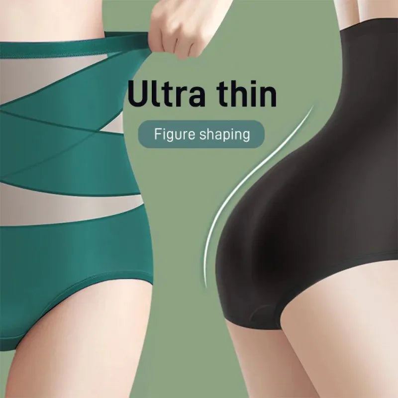 Women's High-Waist Postpartum Silk Pants – Abdominal Lifting & Shaping Girdle