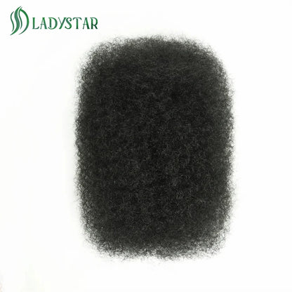 Brazilian Remy Afro Kinky Curly Human Hair for Braiding & Dreadlocks – 30g Natural Color Bulk Hair Extension (No Weft, 1 Bundle)