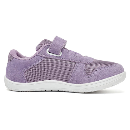 HOBIBEAR Kids Wide Toe Barefoot Shoes – Minimalist Hook & Loop Sneakers, Lightweight Artificial Leather Mesh for Little & Big Kids