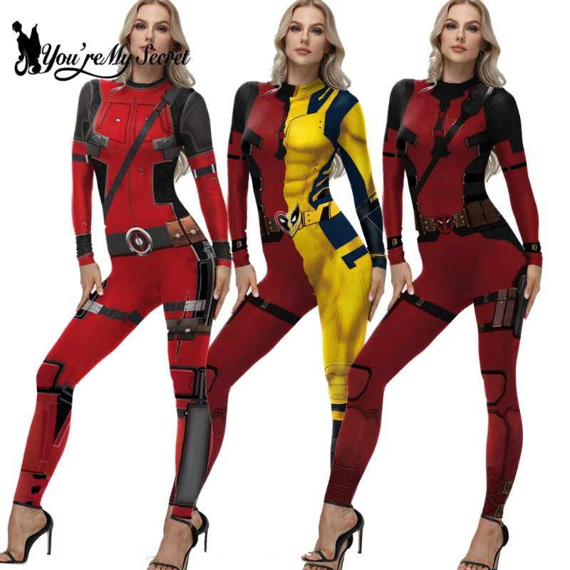 Superhero Cosplay Catsuit Costume - Anime Halloween Party Zentai Bodysuit Jumpsuit for Women & Men