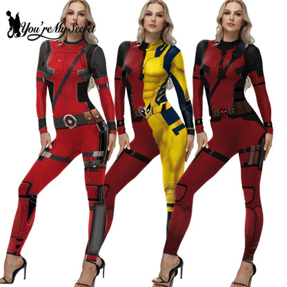 Superhero Cosplay Catsuit Costume - Anime Halloween Party Zentai Bodysuit Jumpsuit for Women & Men
