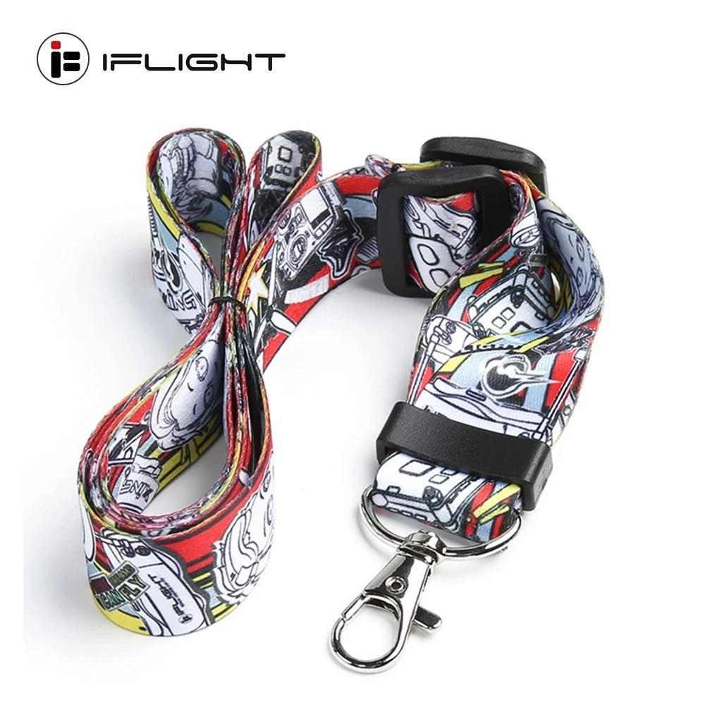 iFlight 25×500mm Adjustable Transmitter Neck Strap — FPV Drone Remote Controller Lanyard