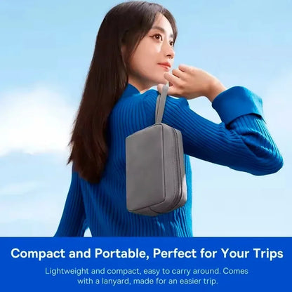 Waterproof Portable Electronics Storage Bag - Grease-Resistant Organizer for iPhone, Earphones, Power Banks, Cables and Chargers