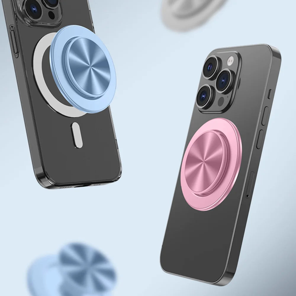 Socket Magnetic Phone Ring Grip - Strong Magnet Holder for iPhone 15, 14, 13, 12 Series, Foldable Phone Stand