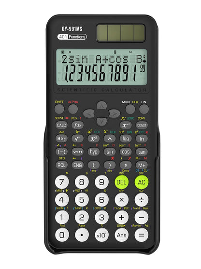 Scientific Calculator 991MS - 401 Functions for School, College, Study & Exams