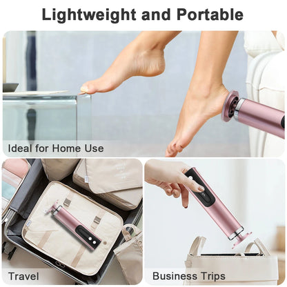 Rechargeable Wireless Electric Foot Callus Remover — Pedicure Tool for Dead Skin & Cuticle Removal (Replacement Sanding Heads)