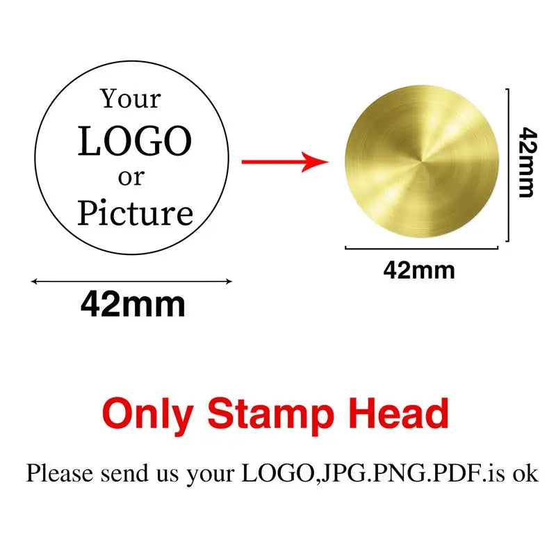 Custom Logo Wax Seal Stamp – Personalized Metal Stamps for Invitations, Gifts & Branding