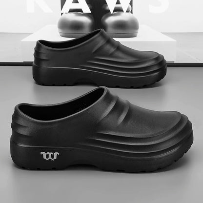 Men's Anti-Slip Chef Shoes - Waterproof Clog Sandals for Work, Garden, Beach & Casual Wear