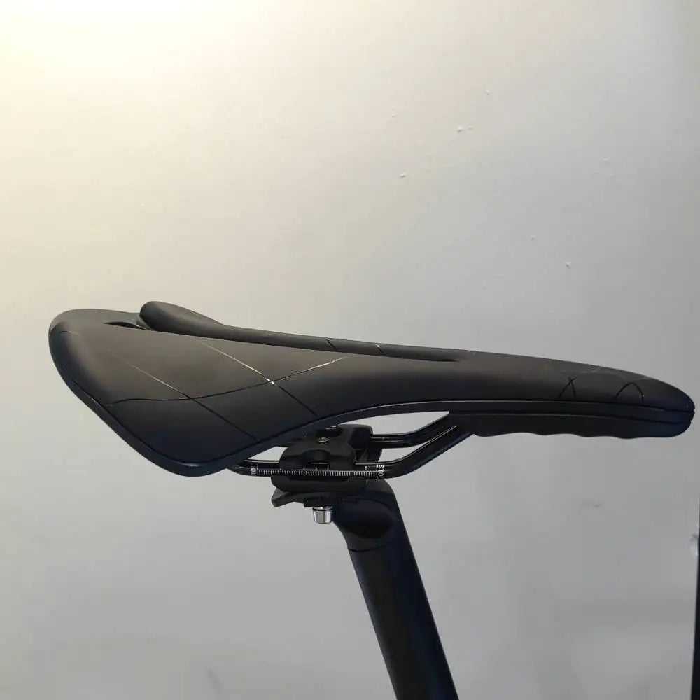 Breathable Hollow Bicycle Saddle - Soft PU Leather Comfort Seat for MTB Mountain & Road Bikes
