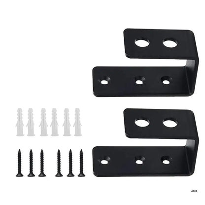 Door Security Barricade Brackets - U-Shaped Locking Clamps for Home Barn Shed Garage Gate Safety Support