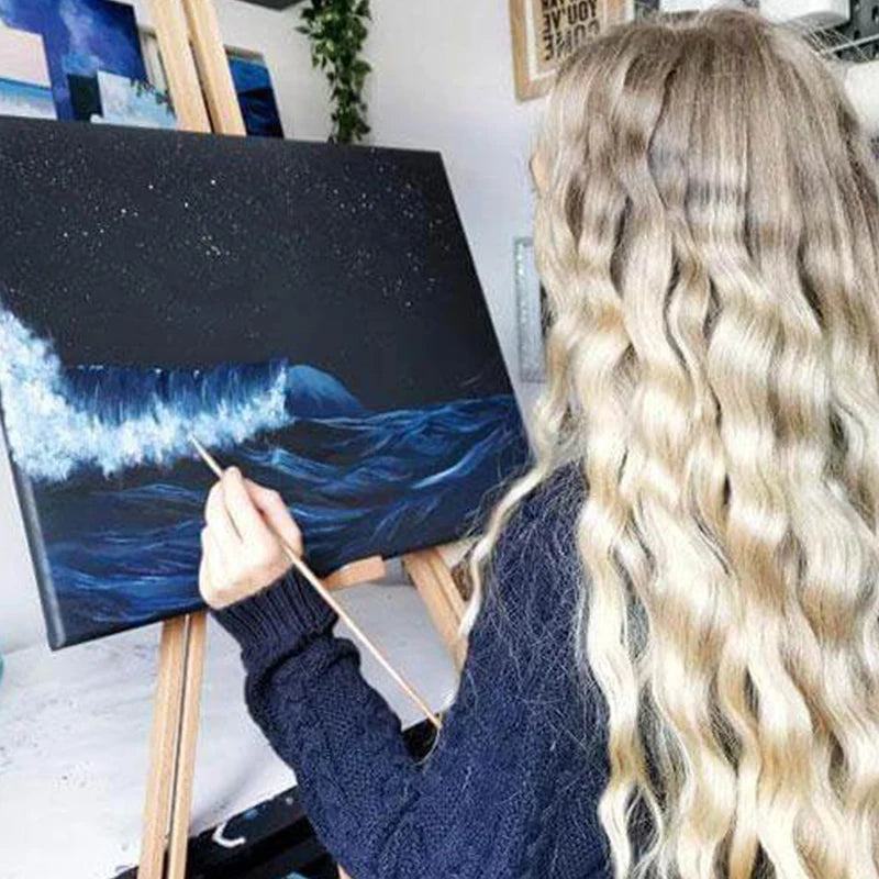 Black Canvas Wooden Oil Painting Frame – Cotton DIY Graffiti Canvas for Children & Beginner Art Practice Supplies