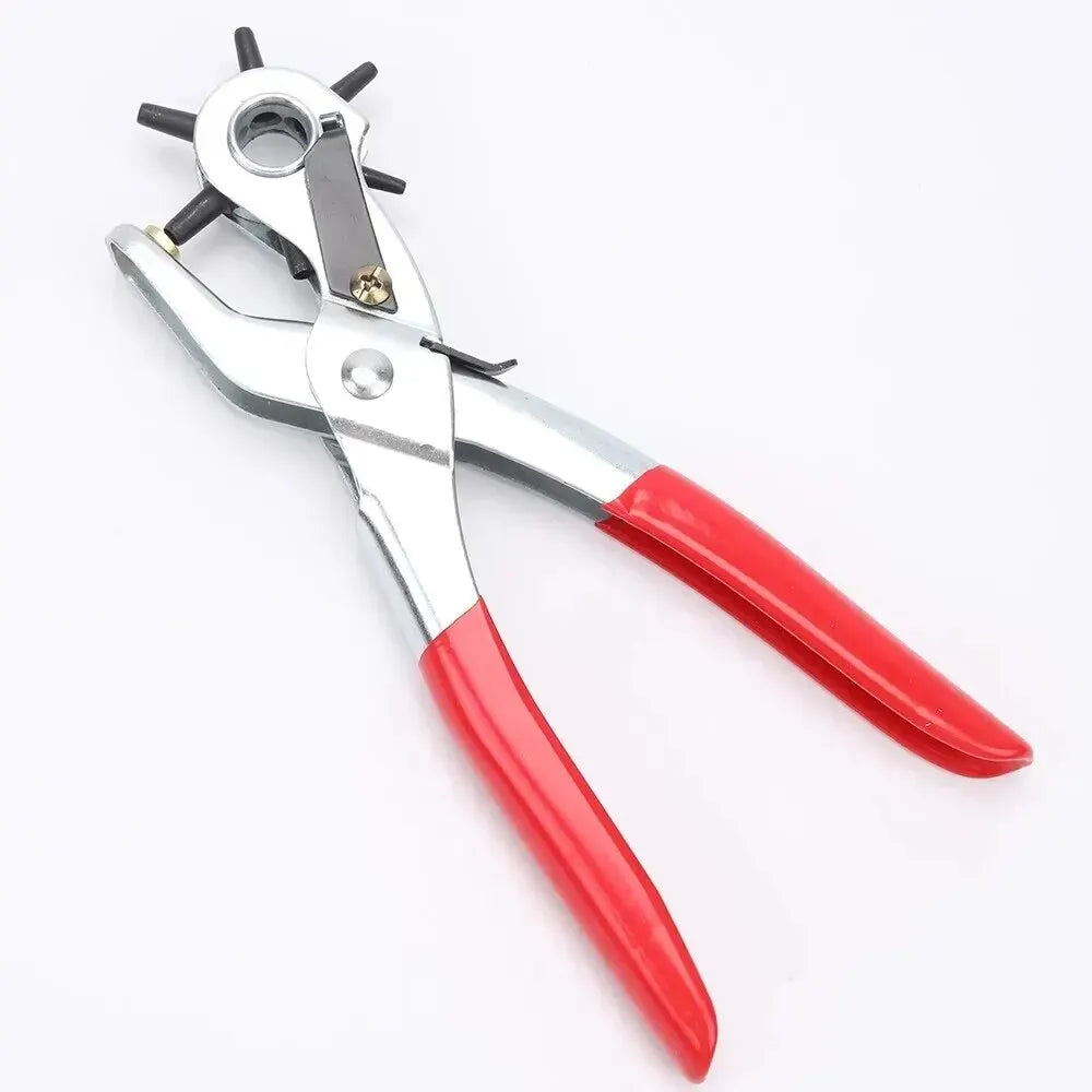 Multifunctional Leather Hole Punch Tool: Carbon Steel Belt Puncher for Crafts - Leatherworking Tools