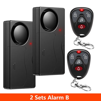 Awapow Wireless 110dB Vibration Bike Alarm with Remote Anti-Theft Home & Window Security