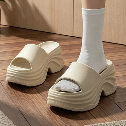 Women's Platform EVA Sandals - Thick Sole Anti-Slip High-Heel Slippers