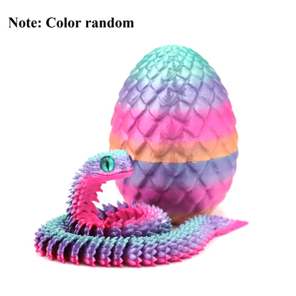 3D Printed Snake Egg Toys – Rotating Articulating Desktop Decorations & Anime-Inspired Home Decor Figures