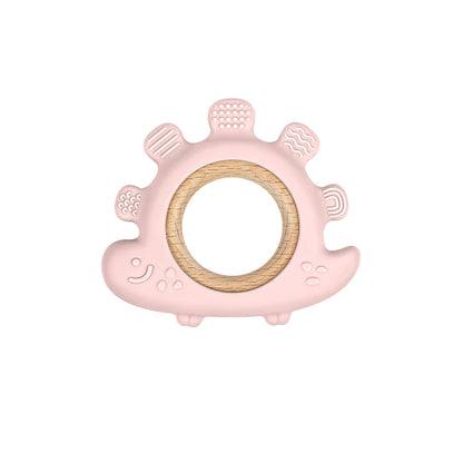 TYRY.HU Silicone Baby Teether - Cartoon Frog & Deer Teething Necklace Pendant for Infant Gum Relief Gift