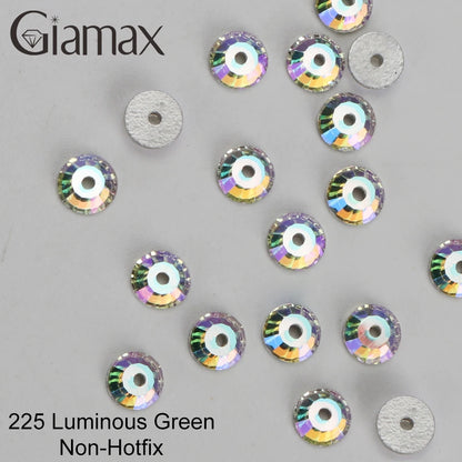 Giamax Purple Velvet Topaz Crystal Rhinestones - Flatback AB Sewing Stones for Garments, Clothes & Bags
