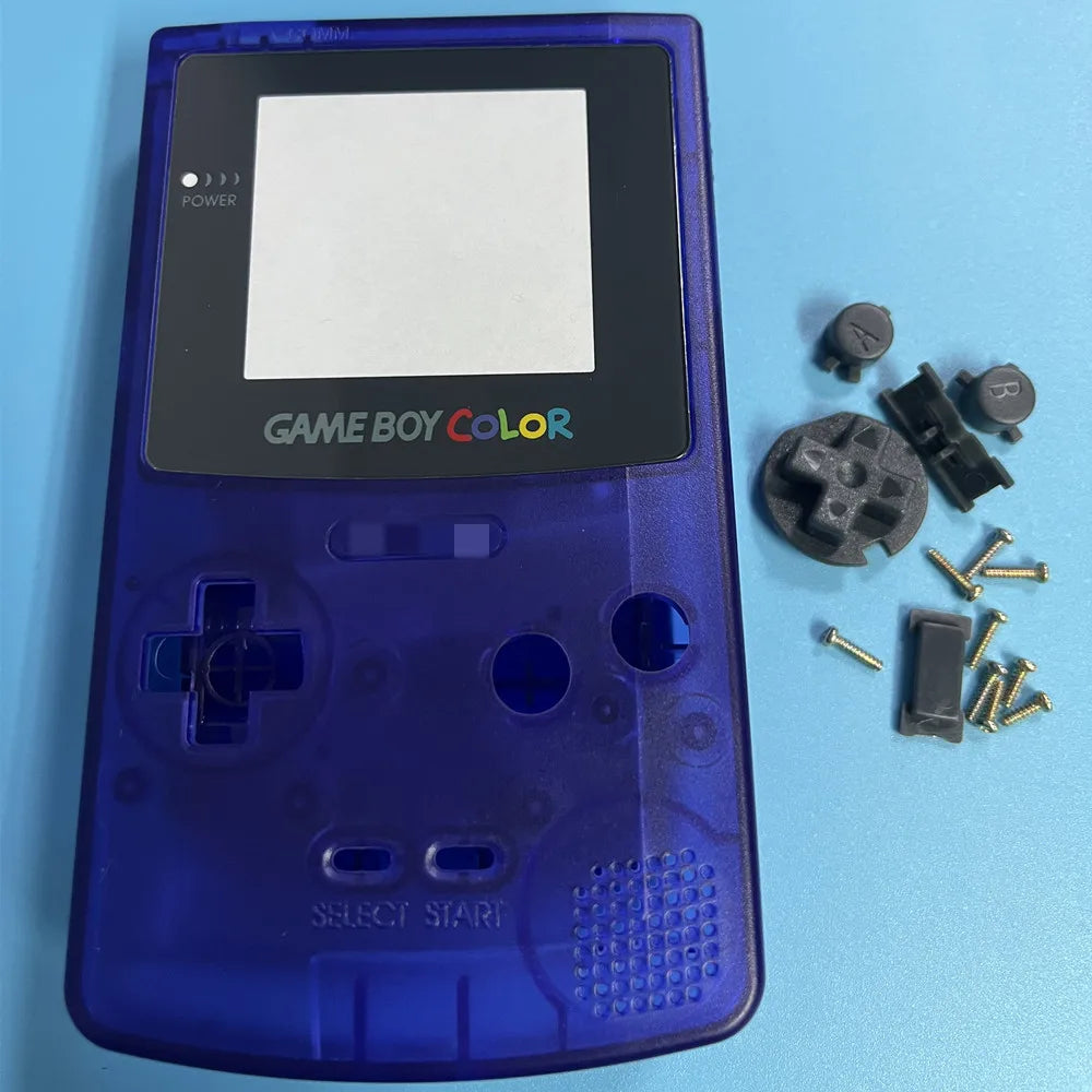 Game Boy Color Replacement Shell - Limited Edition Luminous Housing Case & Accessories