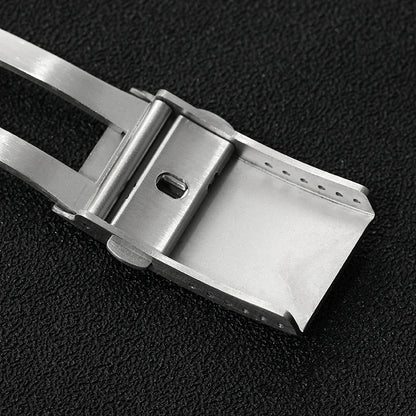 Watchdives Stainless Steel Watch Clasp – 16mm/18mm/20mm/22mm Folding Safety Milled Deployant Replacement Buckle