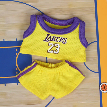 17cm Mini Labubu Doll Clothes – Outfit Accessories for Basketball Player, Labubu Idol V2 Athlete Clothing Gift